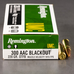 200rds - 300 AAC BLACKOUT Remington 220gr. OTFB Ammo