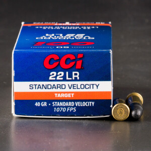 50rds - 22LR CCI Standard Velocity 40gr. Solid Point Ammo