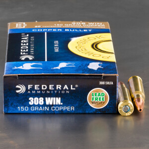 200rds – 308 Win Federal Power-Shok Copper 150gr. SCHP Ammo