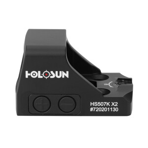 Holosun HS507K X2 1x Red Dot - 1 Dot 32 MOA Ring - Black