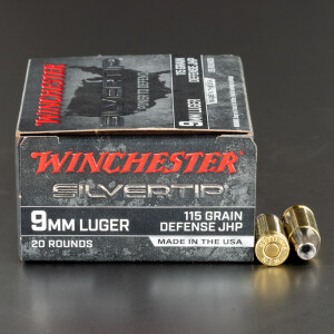 200rds – 9mm Winchester Silvertip 115gr. JHP Ammo