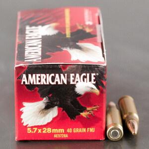 50rds - 5.7 Federal American Eagle 40gr. TMJ Ammo