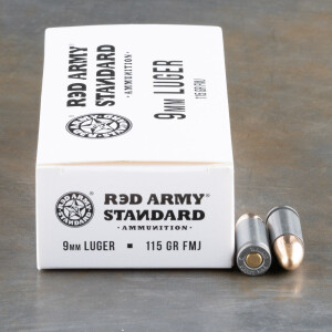 1000rds – 9mm Red Army Standard 115gr. FMJ Ammo
