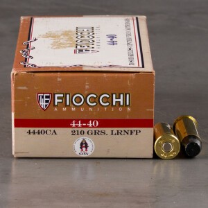 50rds – 44-40 Fiocchi Cowboy Action 210gr. LRN-FP Ammo