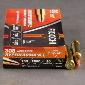 200rds - 308 Win Fiocchi 150gr. SST Polymer Tip Ammo