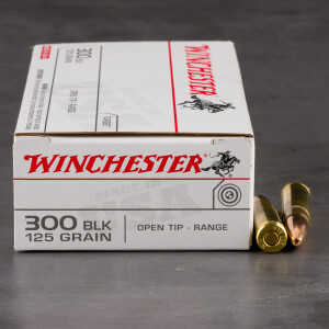 200rds – 300 AAC Blackout Winchester USA 125gr. Open Tip Ammo