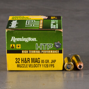 20rds – 32 H&R Magnum Remington HTP 85gr. JHP Ammo