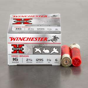 250rds - 16 Gauge Winchester Super-X 2 3/4" 1 1/8oz. #6 Shot Ammo