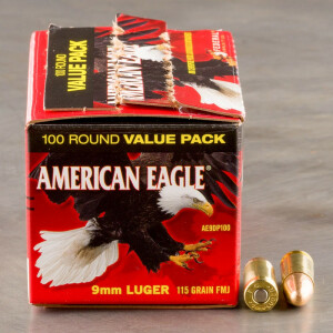 500rds – 9mm Federal American Eagle 115gr. FMJ Ammo