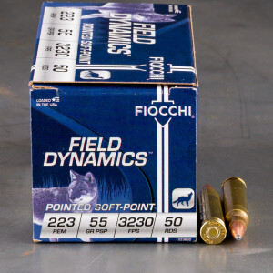 Fiocchi pointed soft point 223 ammo
