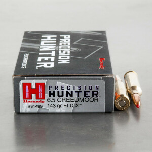 200rds – 6.5 Creedmoor Hornady Precision Hunter 143gr. ELD-X Ammo
