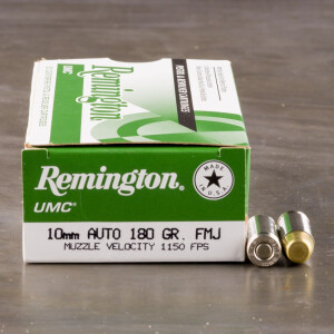 500rds - 10mm Remington UMC 180gr FMJ Ammo