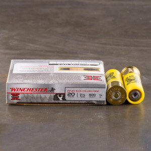 250rds - 20 Gauge Winchester Super-X 3/4 Ounce 2-3/4" Rifled Slug HP Ammo
