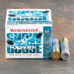 25rds – 12 Gauge Winchester Xpert Snow Goose 3-1/2" 1-3/8oz. #1/#2 Steel Shot Ammo