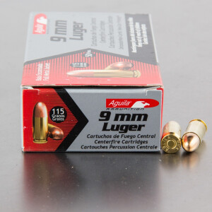 1000rds - 9mm Aguila 115gr. FMJ Ammo