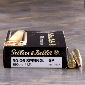 20rds – 30-06 Sellier & Bellot 180gr. SP Ammo