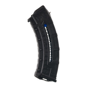 1 - Leapers UTG AK-47 30rd Black Polymer Magazine With Mag Level Window