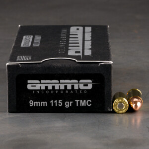 1000rds – 9mm Ammo Inc. 115gr. TMJ Ammo