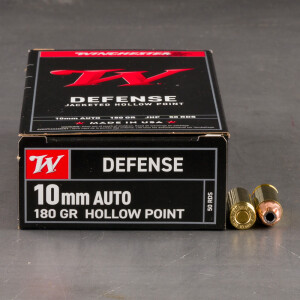 500rds – 10mm Winchester W Defense 180gr. JHP Ammo