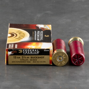 250rds - 12 Ga. Federal LE Tactical Low Recoil 8 Pell. 00 Buck