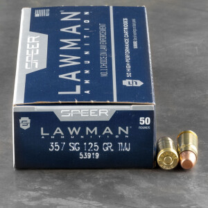 1000rds - 357 Sig Speer Lawman 125gr. TMJ Ammo