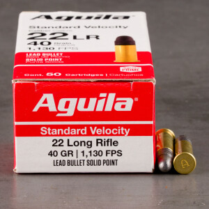2000rds – 22 LR Aguila 40gr. LRN Ammo