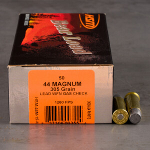 50rds – 44 Mag HSM Bear Load 305gr. WFNGC Ammo