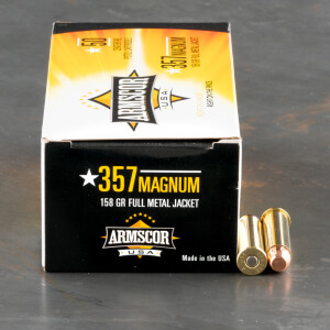 50rds – 357 Magnum Armscor USA 158gr. FMJ Ammo