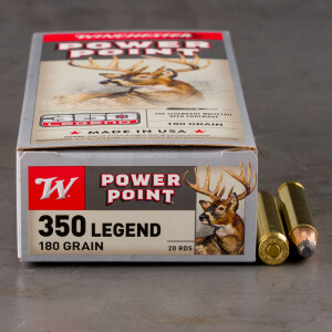 20rds – 350 Legend Winchester Super-X 180gr. Power Point Ammo