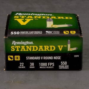 550rds – 22 LR Remington Standard V 38gr. LRN Ammo