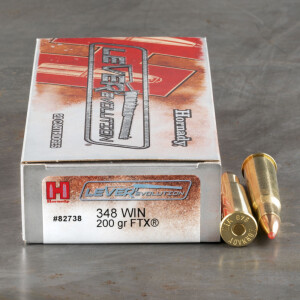 20rds – 348 Win Hornady LEVERevolution 200gr. FTX Ammo