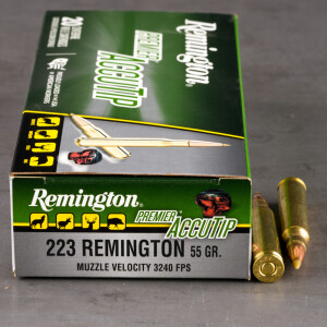 20rds – 223 Rem Remington Premier 55gr. AccuTip Ammo