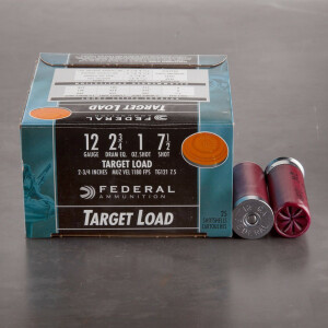 25rds – 12 Gauge Federal Top Gun 2-3/4" 1oz. #7.5 Shot Ammo