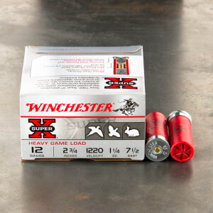 25rds - 12 Gauge Winchester Super Pigeon Heavy Field 2 3/4" 1 1/4oz. #7 1/2 Shot