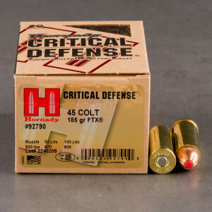 200rds – 45 Colt Hornady Critical Defense 185gr. FTX Ammo