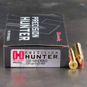 20rds – 338 Win Mag Hornady Precision Hunter 230gr. ELD-X Ammo