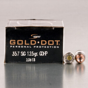 20rds – 357 SIG Speer Gold Dot 125gr. JHP Ammo