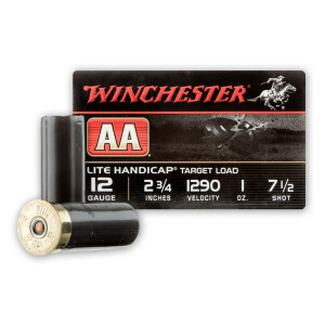 250rds – 12 Gauge Winchester AA 2-3/4" 1oz. #7.5 Shot Ammo