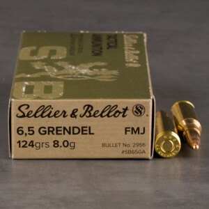 600rds – 6.5 Grendel Sellier & Bellot 124gr. FMJ Ammo