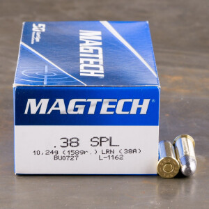 50rds – 38 Special Magtech 158gr. LRN Ammo