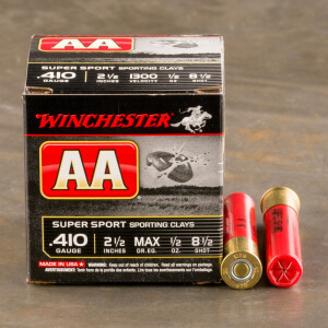 250rds – 410 Bore Winchester AA 2-1/2" 1/2oz. #8.5 Shot Ammo