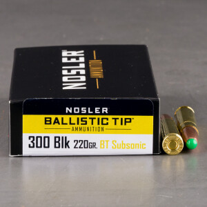 20rds – 300 AAC Blackout Silver State Armory 220gr. Ballistic Tip Ammo