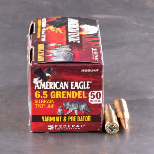 50rds - 6.5 Grendel Federal American Eagle 90gr. JHP Ammo