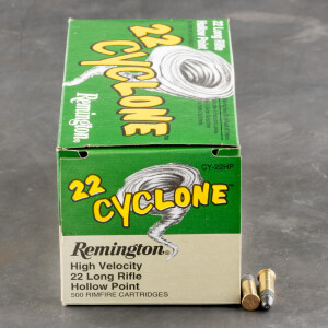 50rds – 22 LR Remington 22 Cyclone 36gr. LHP Ammo