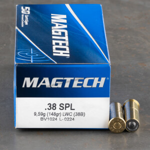 50rds - 38 Special Magtech 148gr. LWC Ammo