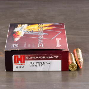 20rds – 338 Win Mag Hornady Superformance 225gr. SST Ammo