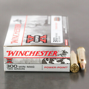 20rds - 300 Win. Mag. Winchester 180gr. Super-X Power Point Ammo
