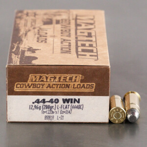 50rds – 44-40 Magtech Cowboy Action Loads 200gr. LFN Ammo