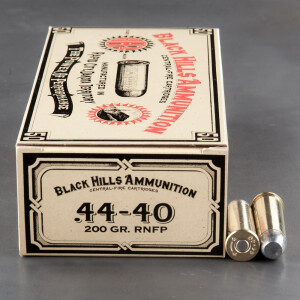 50rds - 44-40 Black Hills Cowboy Load 200gr. RNFP Ammo