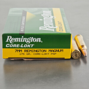 20rds - 7mm Rem Mag Express Core-Lokt 175gr. Pointed Soft Point Ammo